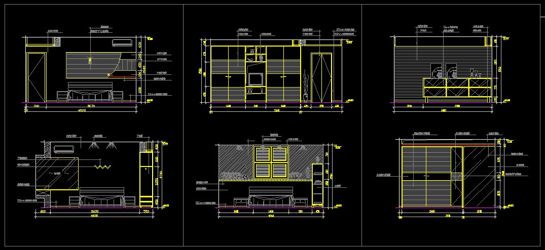 ★主臥室設計Autocad模板 臥房配置 日式和室 主臥房設計 客房 商業主臥房配置